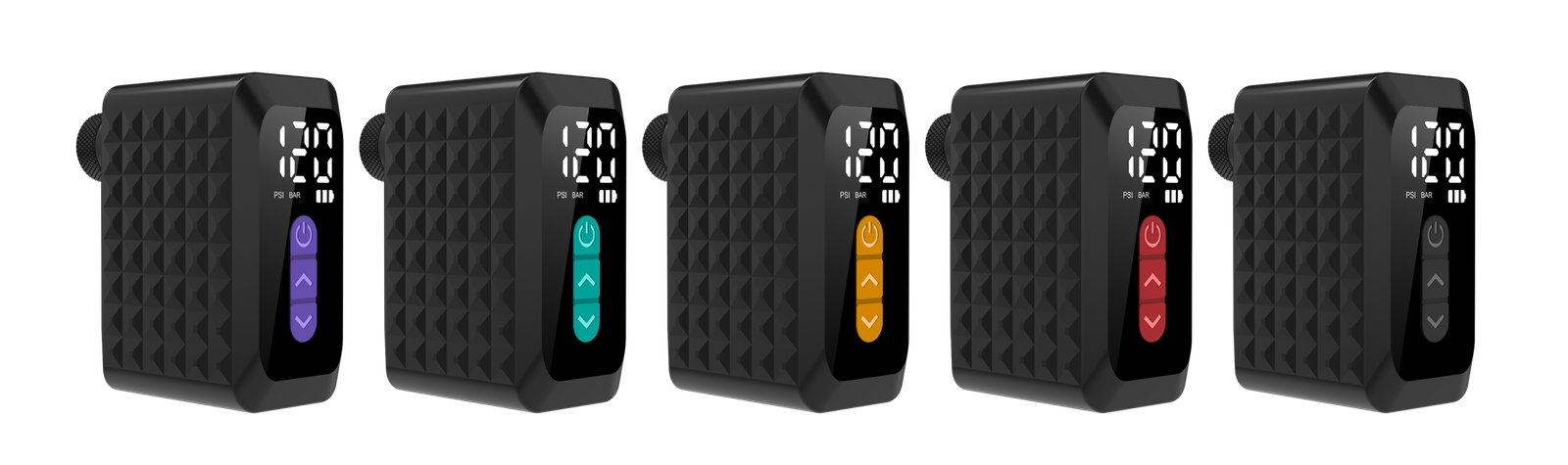 E5A All-Valve Electric Mini Pump color variants