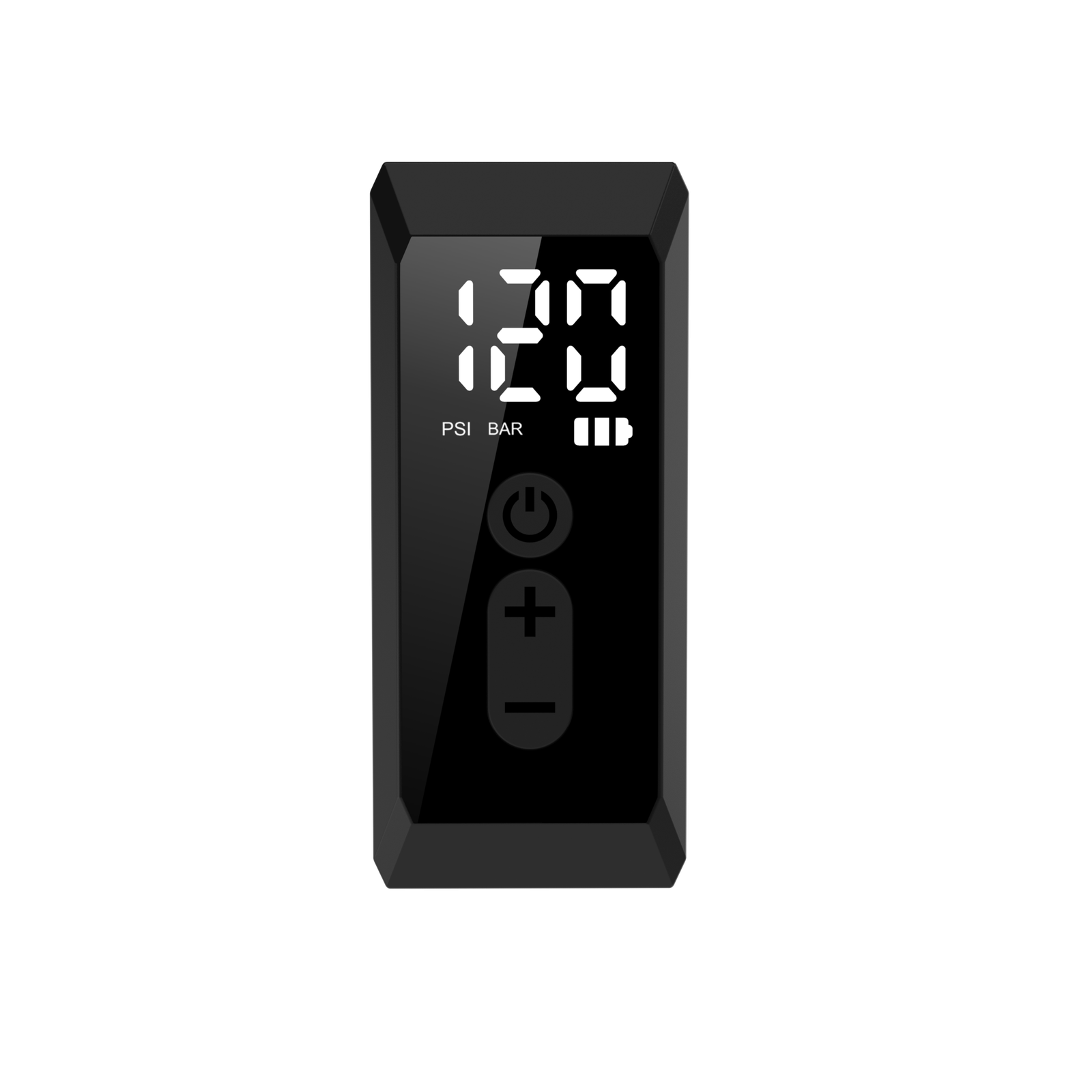 E6B Removable-Battery All-Valve Electric Mini Pump side view
