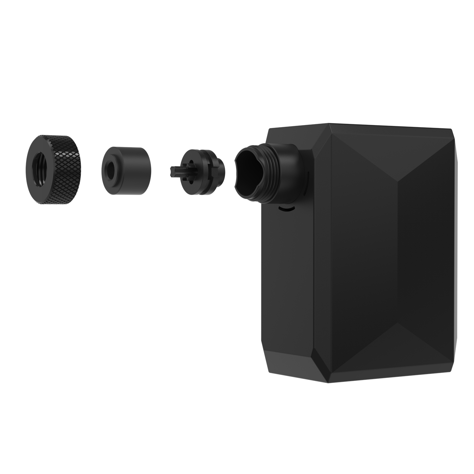 E6B Removable-Battery All-Valve Electric Mini Pump valve detail