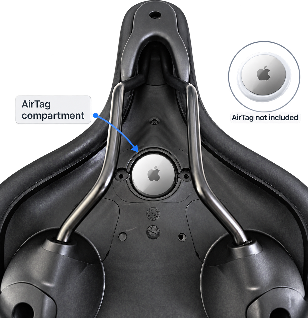 KS7041 Comfort AirTag-Ready Saddle for City & E-Bikes g11