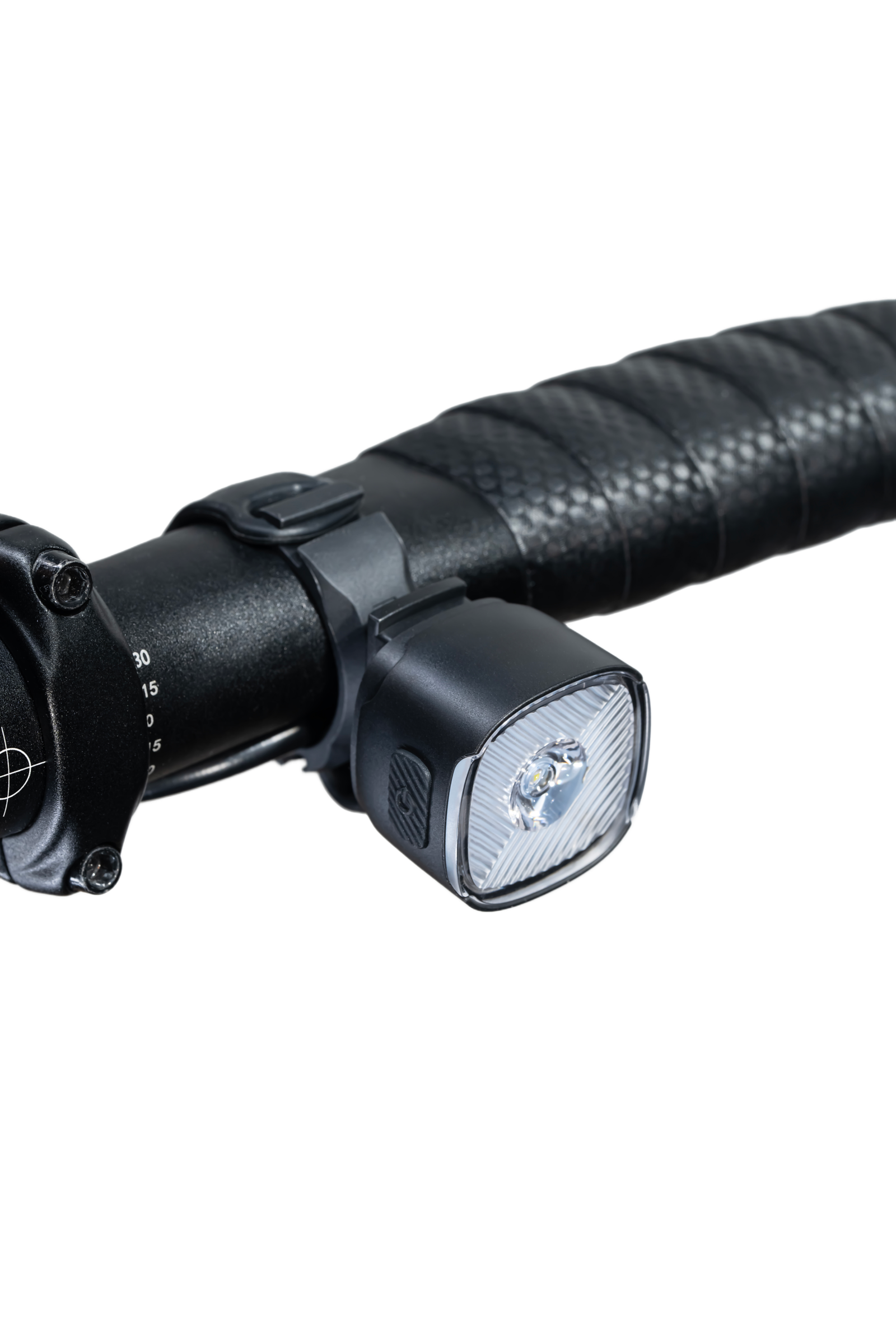 K01 bicycle front light mounted on handlebar