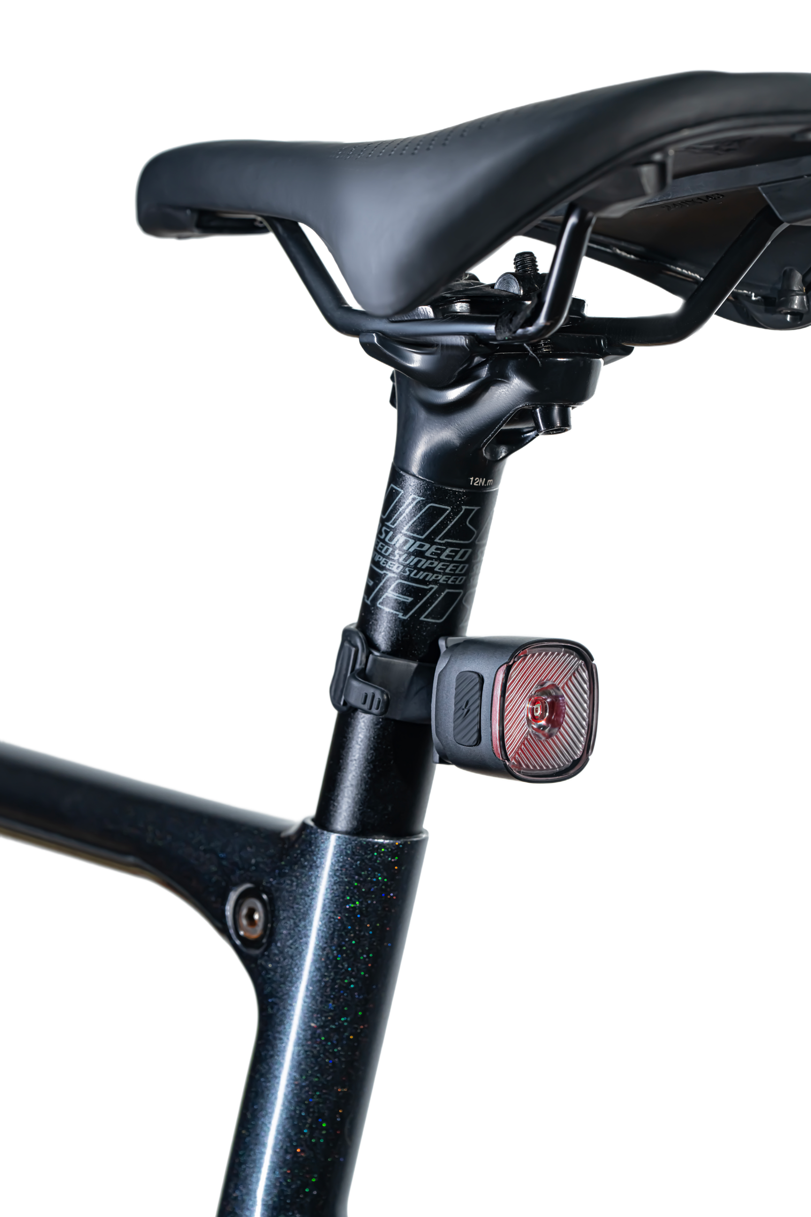 K01S bicycle rear light seatpost installed