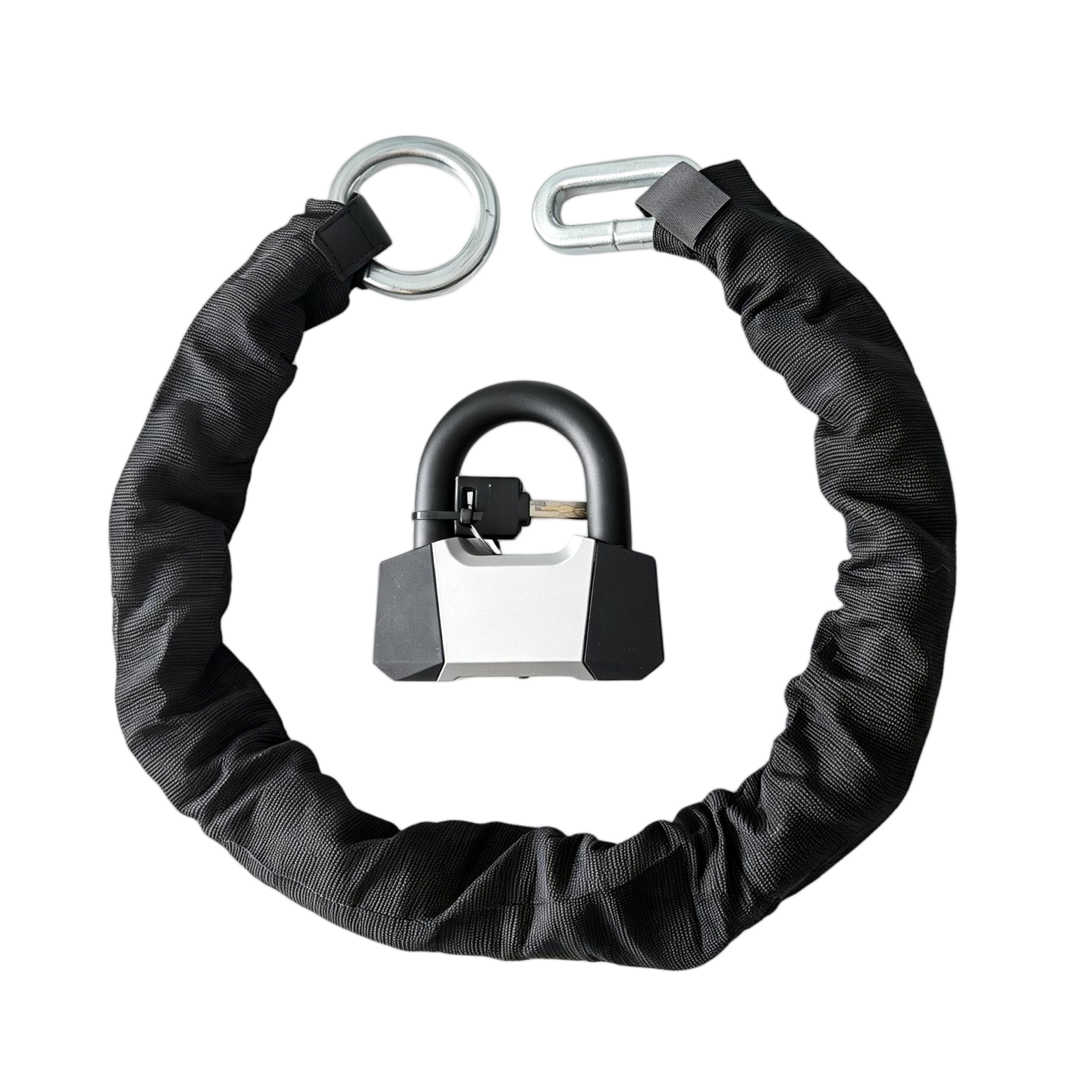 660 U-lock and chain set with keys, complete configuration