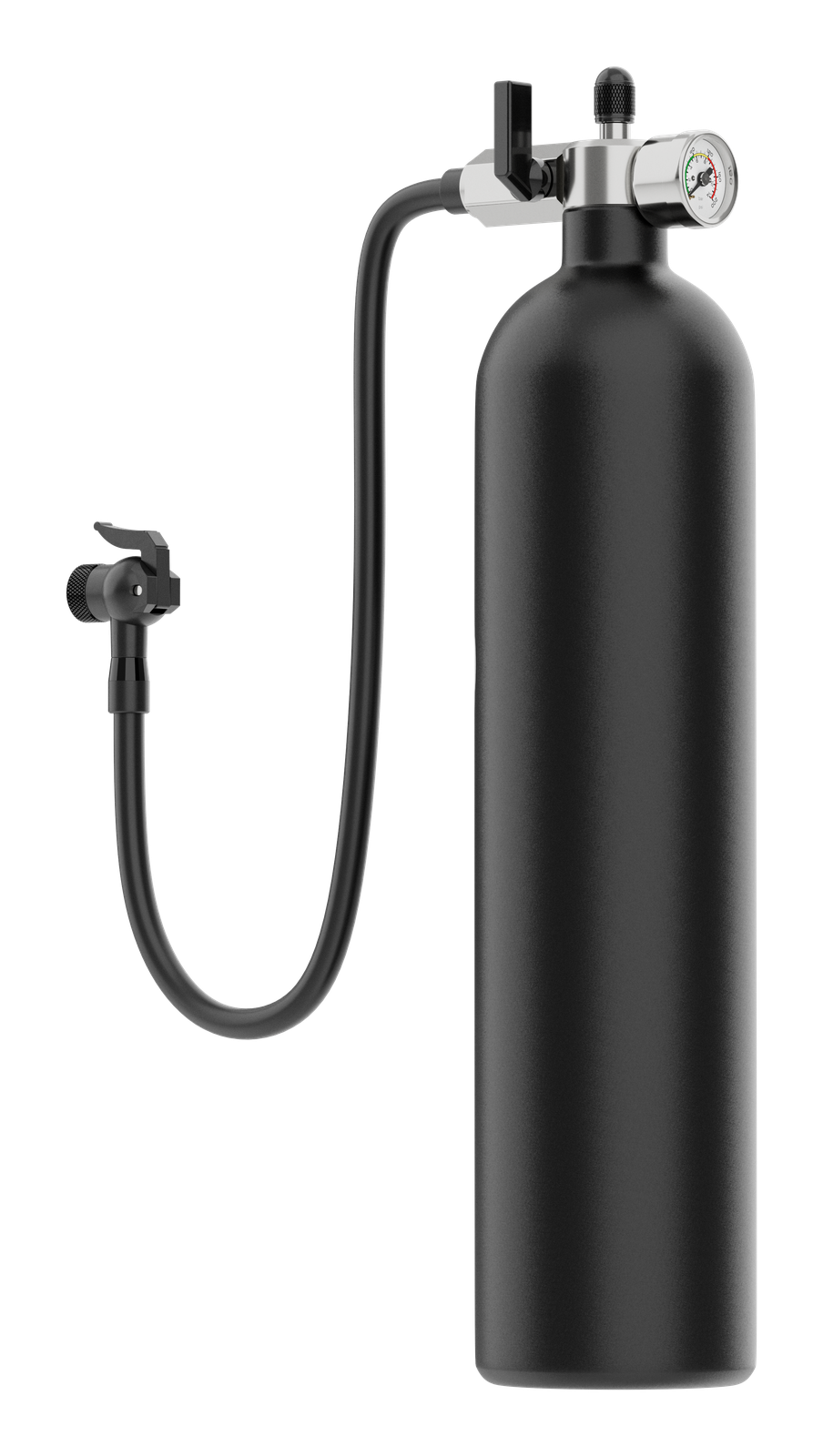 RO-FP1000-V5-G gauge tubeless booster with 1.3 L chamber and all-valve hose head