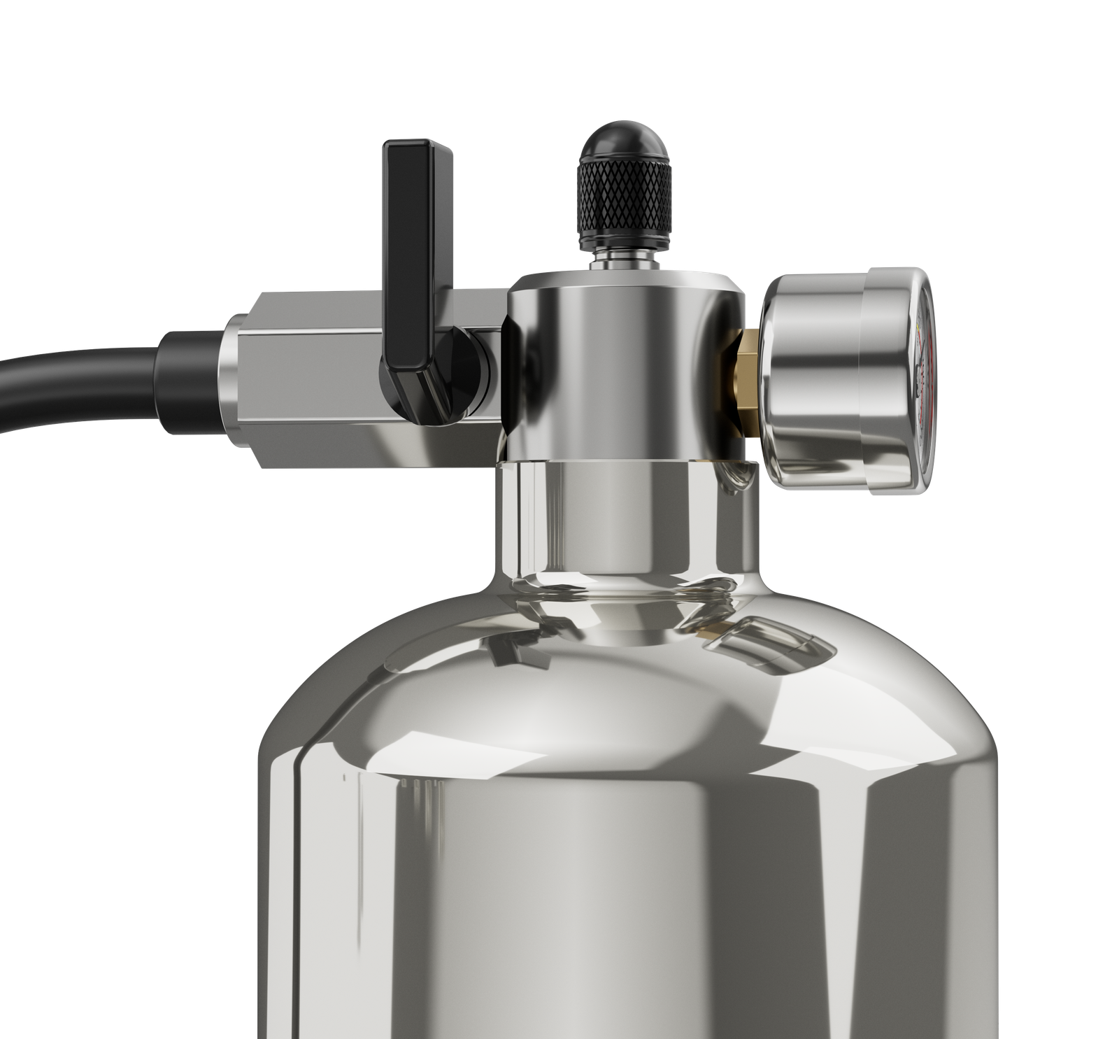 TB304-V5-G pressure gauge and valve assembly detail