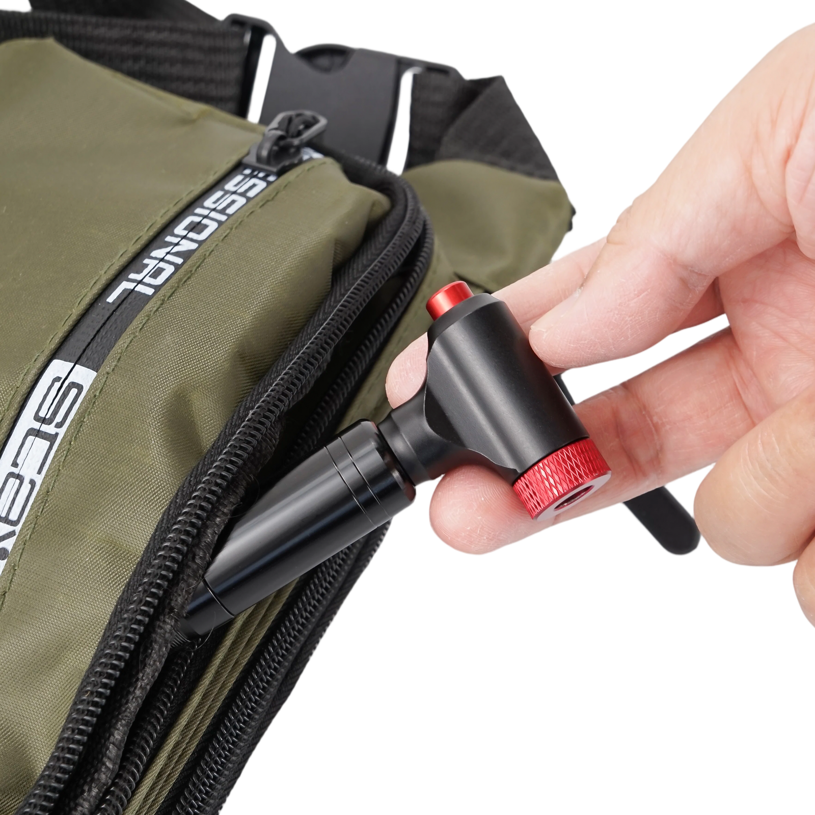 VVT-2 repair tool stored in a bike saddle bag